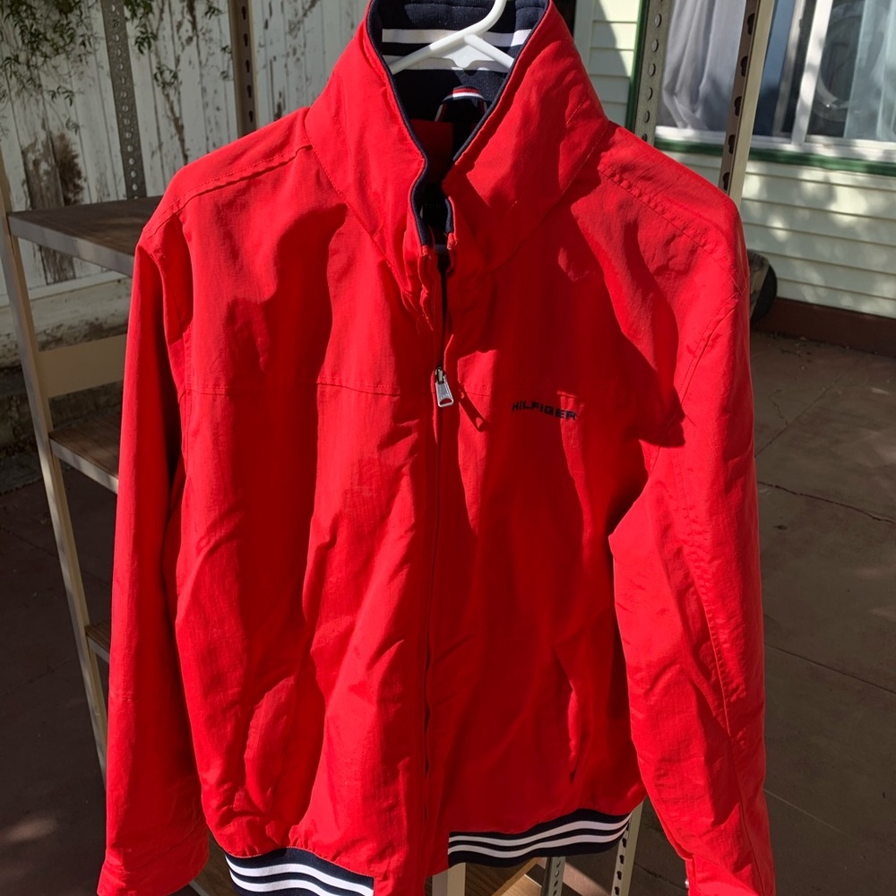 Tommy Hilfiger Jacket -Large-Red/blue trim